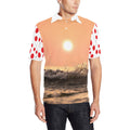 Men's All Over Print Polo Shirt (T55)